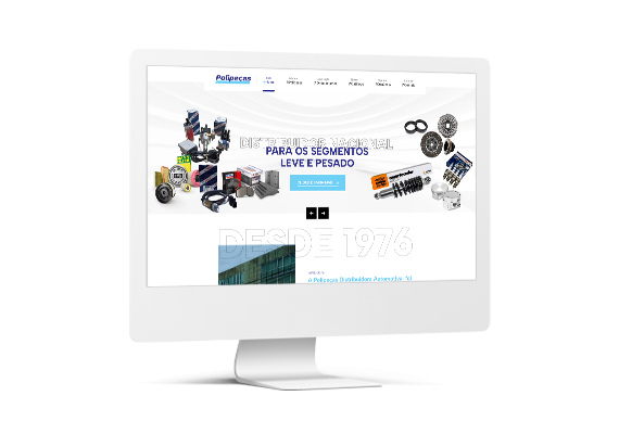 Site Polipeças - Agência MPrado