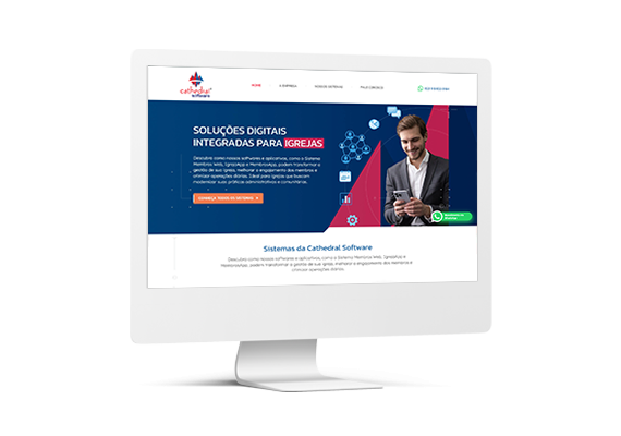 Site Cathedral Software - Agência MPrado
