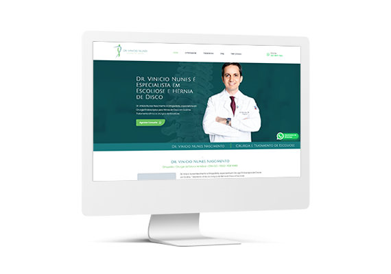 Site Dr. Vinicio Nunes - Agência MPrado