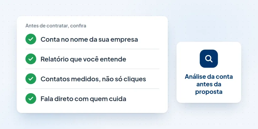 Lista do que conferir antes de contratar uma agência de Google Ads