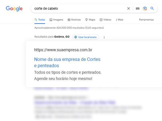 Exemplo de como funciona na prática?
Nós, da TDH WebSites buscamos conquistar clientes que pesquisam por empresas de construção de sites em Goiânia, empresas que fazem sites, construtores de sites e outros. São termos diferentes, mais que remetem sempre ao nosso serviço principal, que é criação de sites. Utilizando nossas técnicas de otimização de sites para os termos acima, conseguimos um bom ranqueamento no Google e com isso, clientes que buscam empresas de criação de sites.
A frase abaixo nos diz claramente a necessidade de trabalhar a “encontrabilidade” de qualquer site. Já ouviu alguém dizer que tem um site, mas que este nunca lhe trouxe resultados? Talvez o motivo seja a falta de orientação e assessoria adequada no ato da criação do site. - Agência MPrado