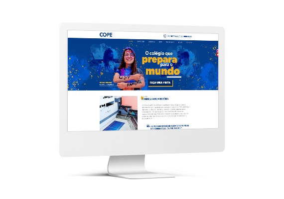 Site Colégio Cope - Agência MPrado
