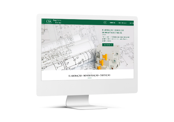 Site CSK Engenharia - Agência MPrado