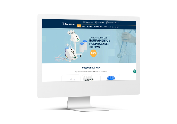 Site HR Hospitalar - Agência MPrado