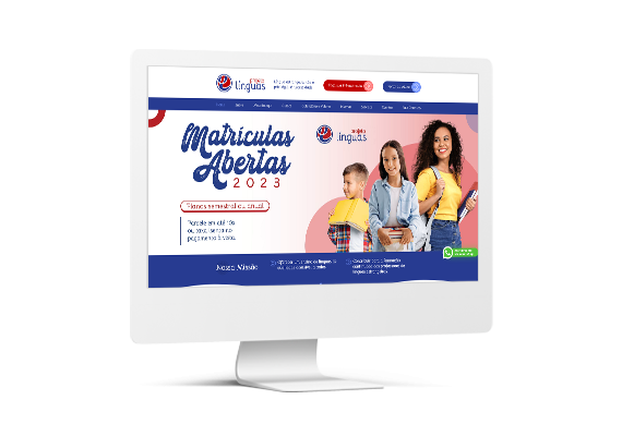 Site Projeto Línguas - Agência MPrado