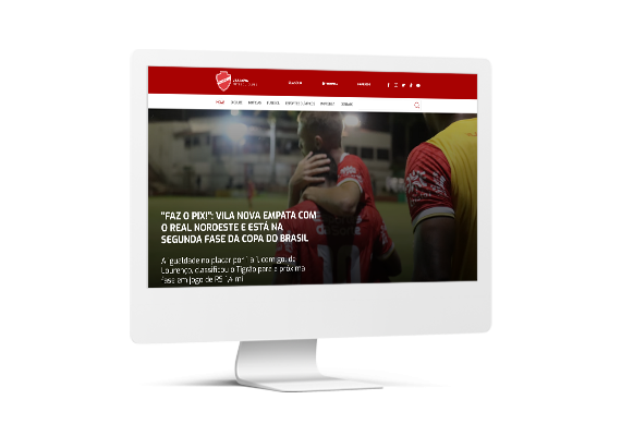 Site Vila Nova Futebol Clube - Agência MPrado