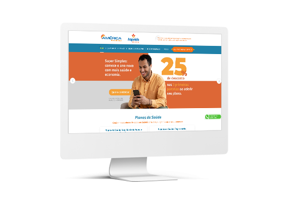 Site América Planos de Saúde - Agência MPrado