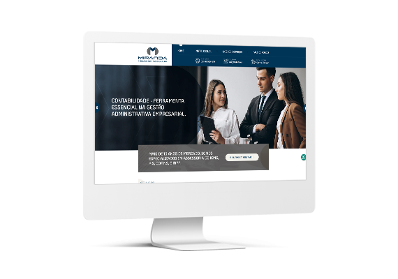 Site Miranda Contabilidade - Agência MPrado