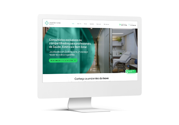 Site Inove Bem Estar Coworking - Agência MPrado