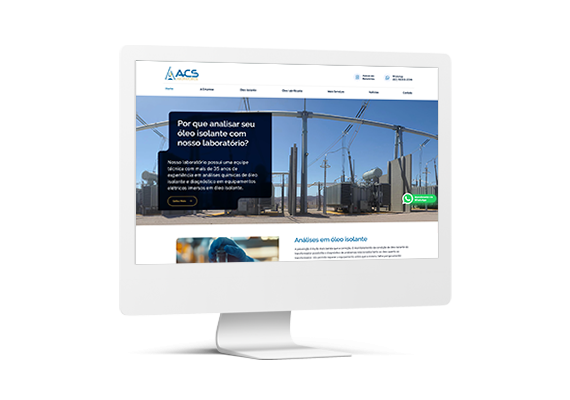 Site ACS Laboratório - Agência MPrado