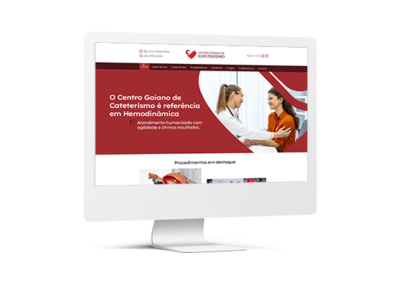 Site Centro Goiano de Cateterismo - Agência MPrado