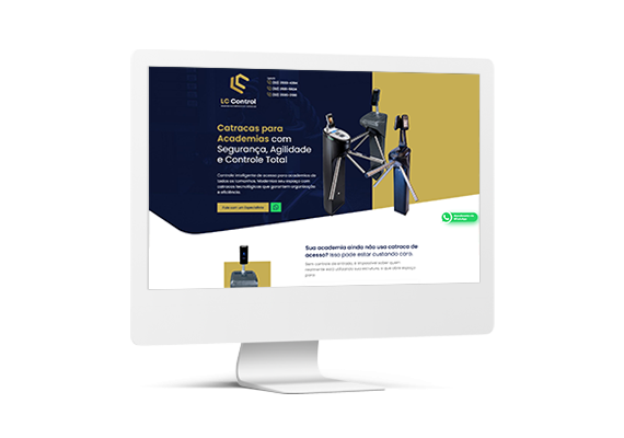 Site LC Control - Agência MPrado