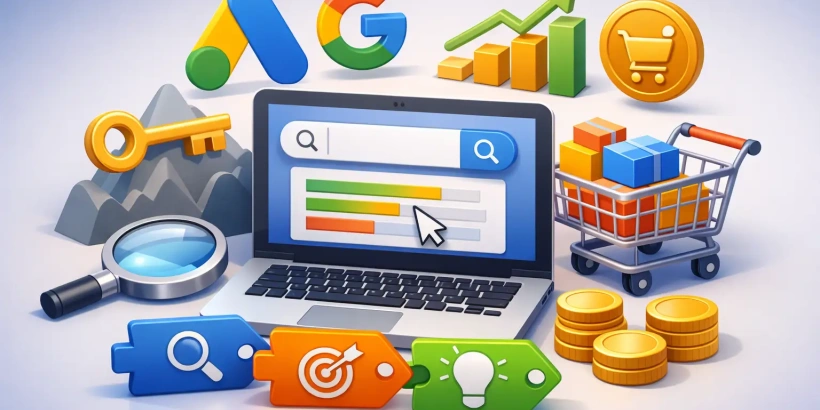 Guia de palavras-chave no Google Ads para vender